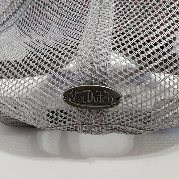 NWT Von Dutch Holographic Trucker Hat VD Logo Y2K Iridescent - Picture 7 of 12